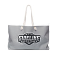 Stylish Weekender Bag for Sports Fans - Gray/Silver/Black | Perfect for Travel & Gym | Tote Bag, Travel Bag, Beach Bag, Dance Bag, Sideline Essentials