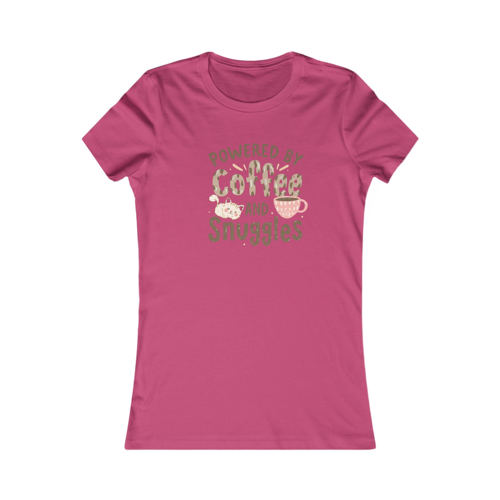Women's Coffee and Snuggles Tee, Cute Graphic T-Shirt, Cozy Gift for Coffee Lovers, Relaxed Fit, Perfect for Celebrations
