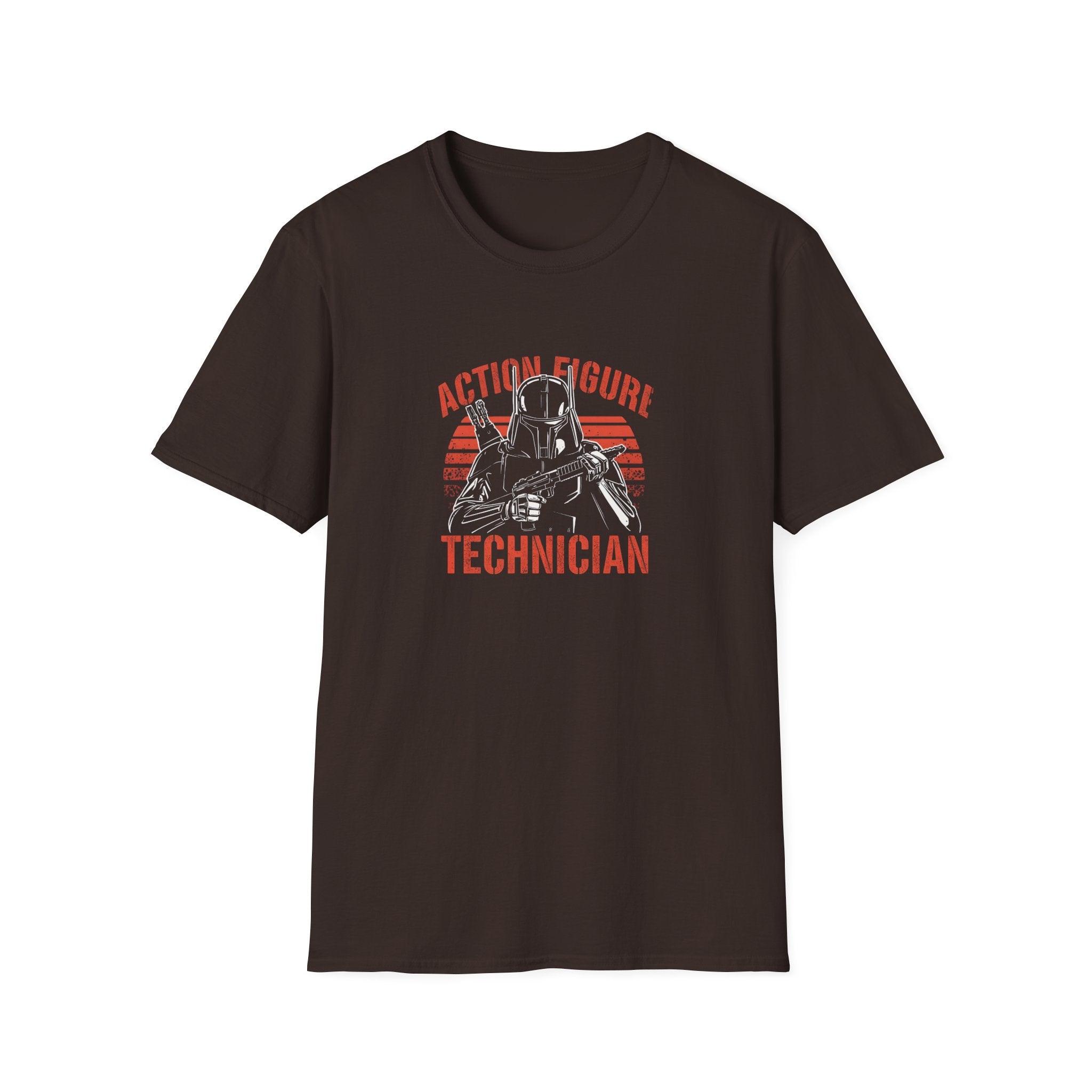 Action Figure Technician T-Shirt (Space), Gift for Dads, Fun Family Shirt, Unisex Tee, Playful Dad Shirt