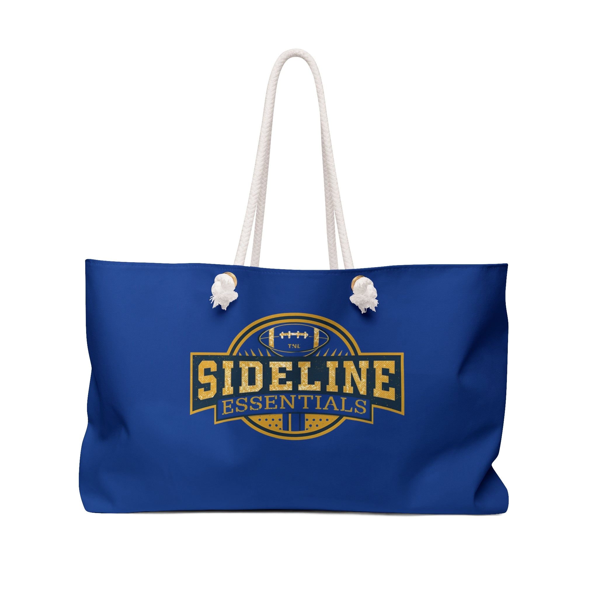 Stylish Weekender Bag for Sports Fans - Blue/Gold | Perfect for Travel & Gym | Tote Bag, Travel Bag, Beach Bag, Dance Bag, Sideline Essentials