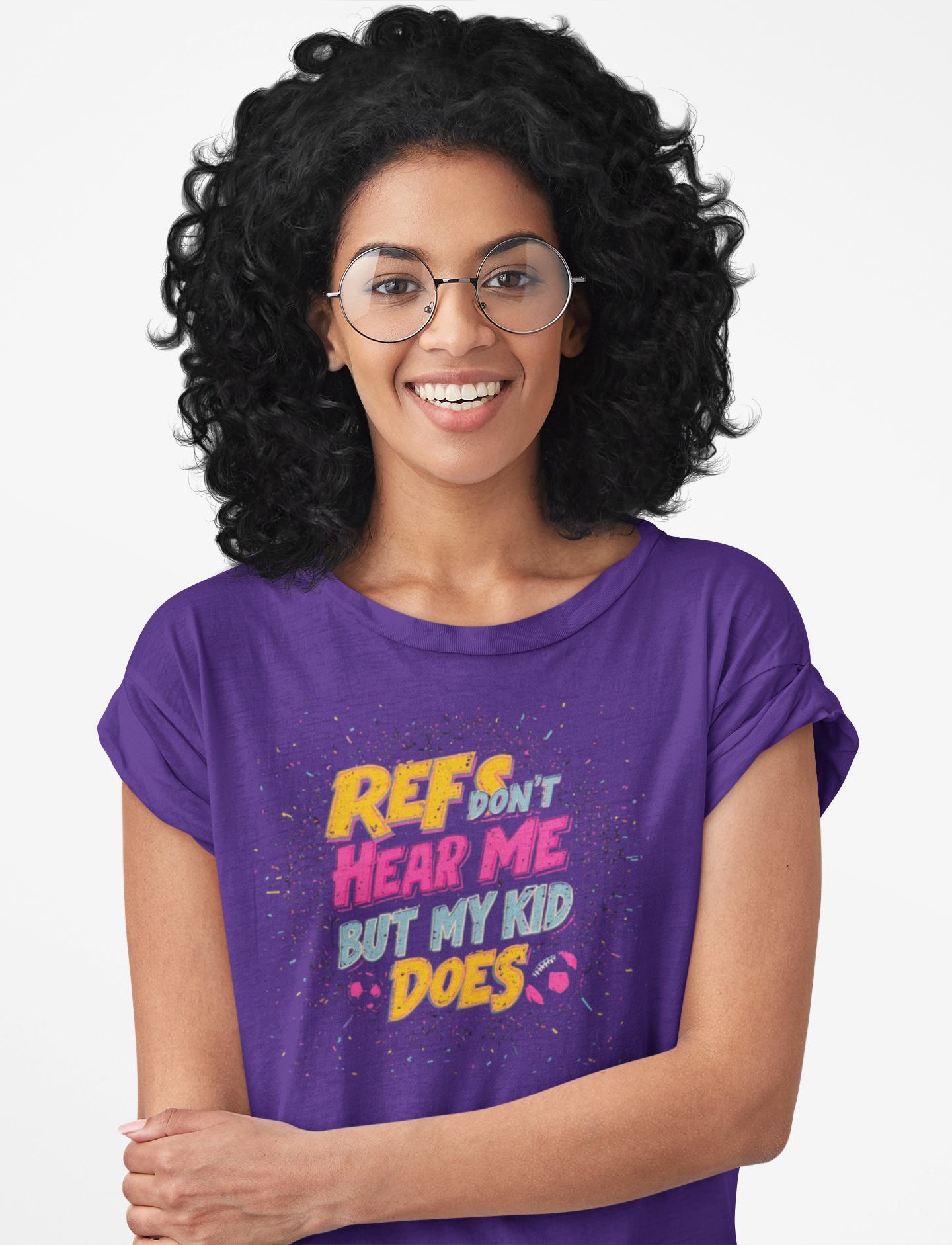 Referee Humor Women's Tee - Perfect Gift for Sports Moms, Casual Wear, Game Day Outfit, Birthday Present, Fun Sports Shirt