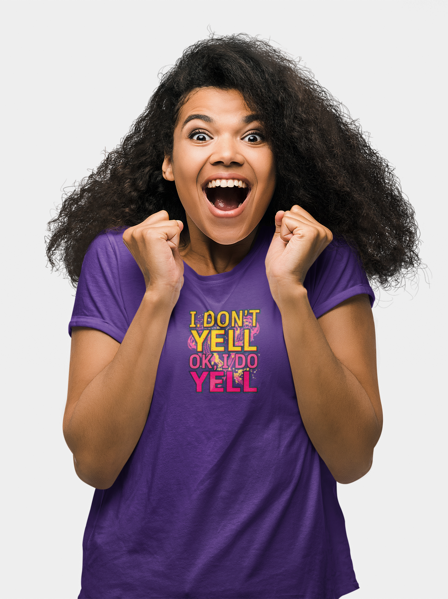 Funny Quote Women's Tee, I Don't Yell...OK I Do Yell Shirt - Lacrosse, Gift for Her, Casual Top, Humor Apparel, Cute Graphic Tee