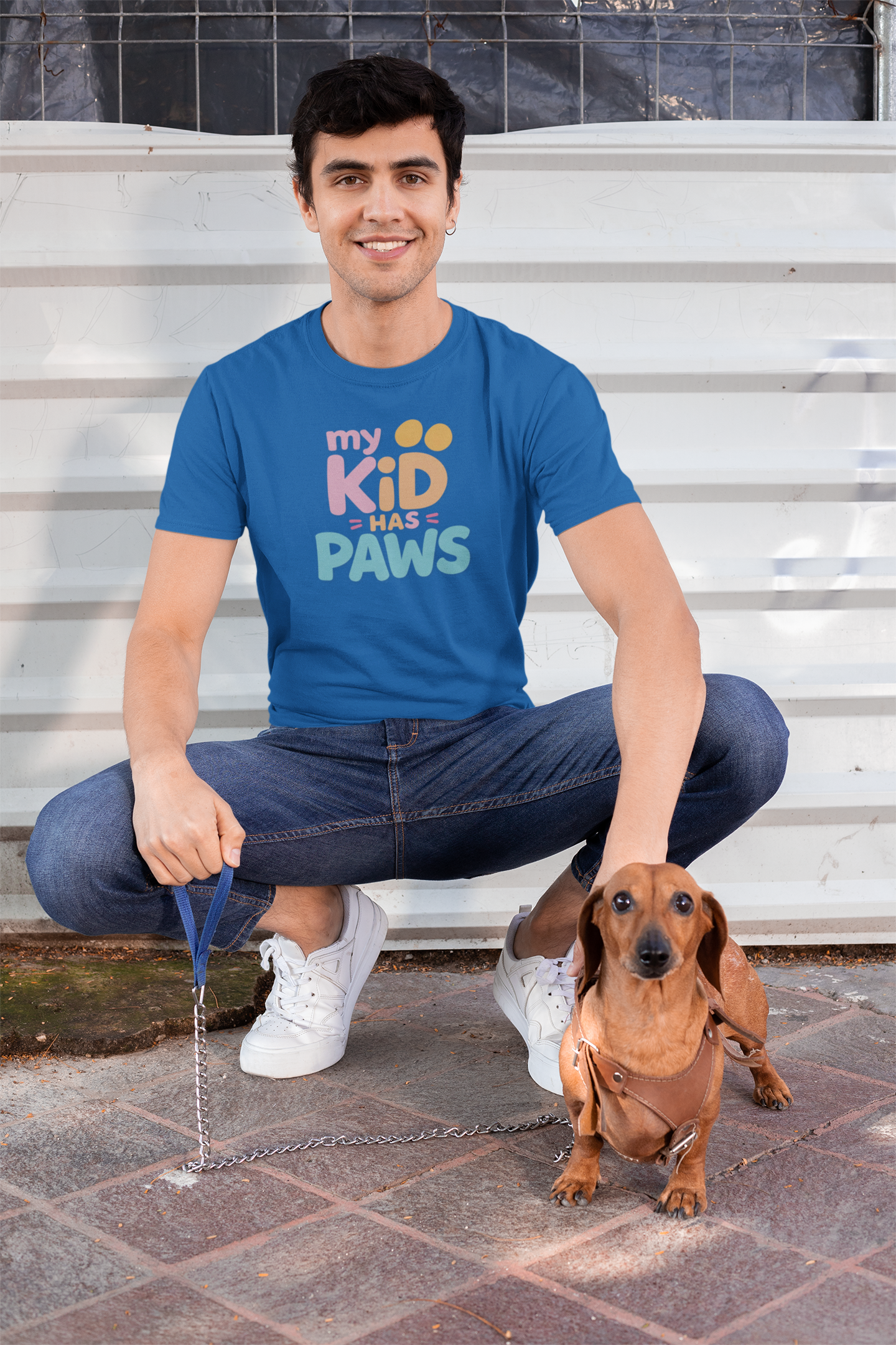 My Kid Has Paws - Pet Lover Gift, Unisex Tee, Softstyle Shirt, Animal Family Apparel, Cute Pet T-Shirt