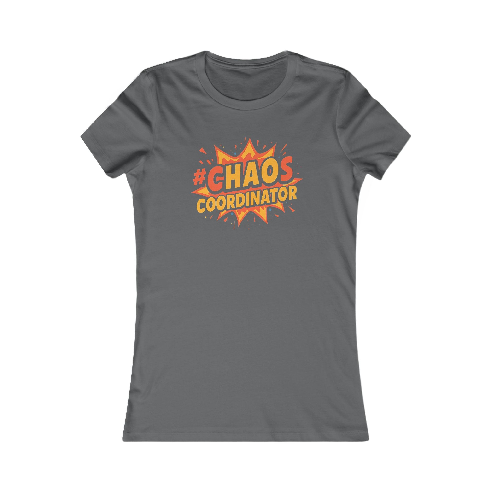 #Chaos Coordinator (Hero), Cute Graphic T-Shirt, Cozy Gift for Coffee Lovers, Relaxed Fit, Perfect for Celebrations