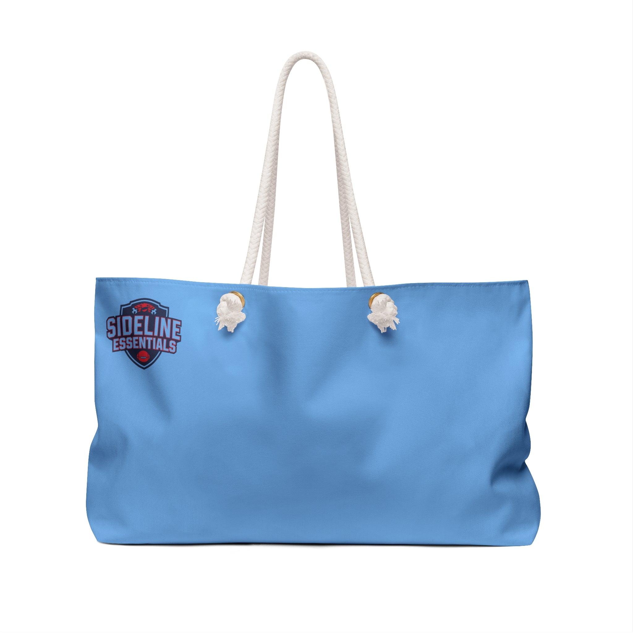 Stylish Weekender Bag for Sports Fans - Lt Blue/Red | Perfect for Travel & Gym | Tote Bag, Travel Bag, Beach Bag, Dance Bag, Sideline Essentials