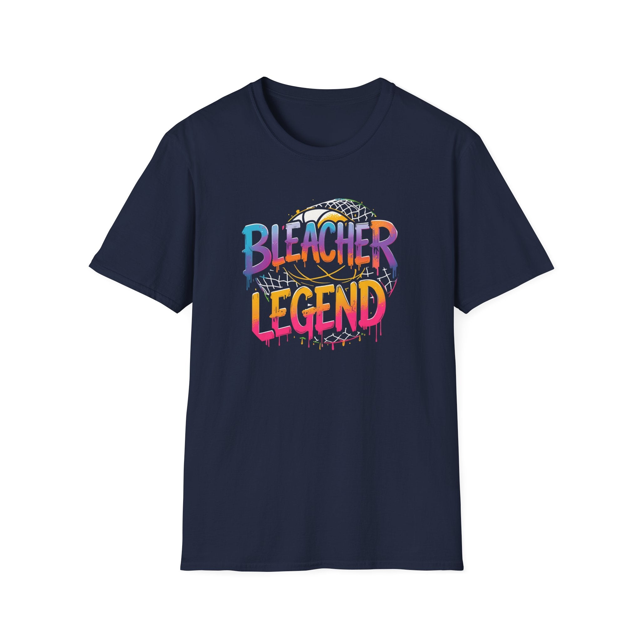 Bleacher Legend - Basketball Grafitti:  Unisex Softstyle T-Shirt