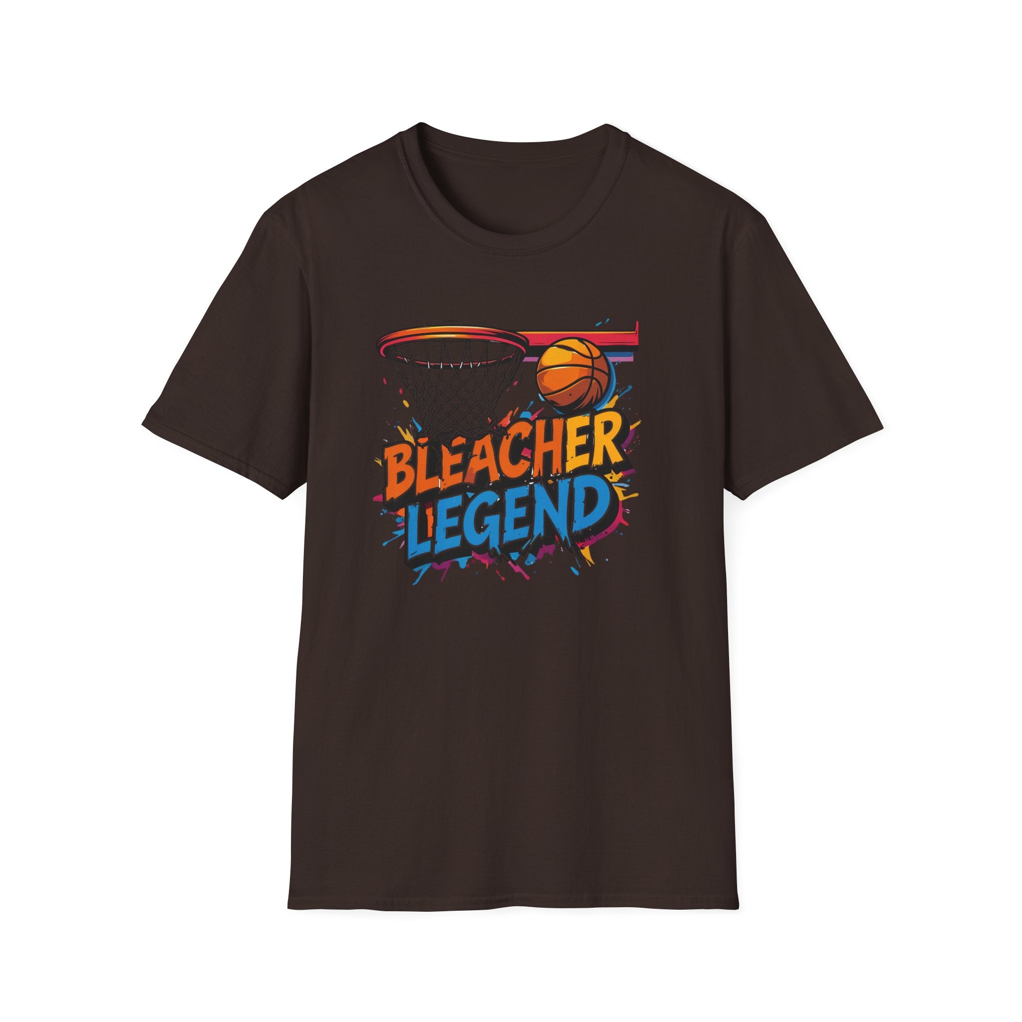 Bleacher Legend - Basketball Artsy:  Unisex Softstyle T-Shirt