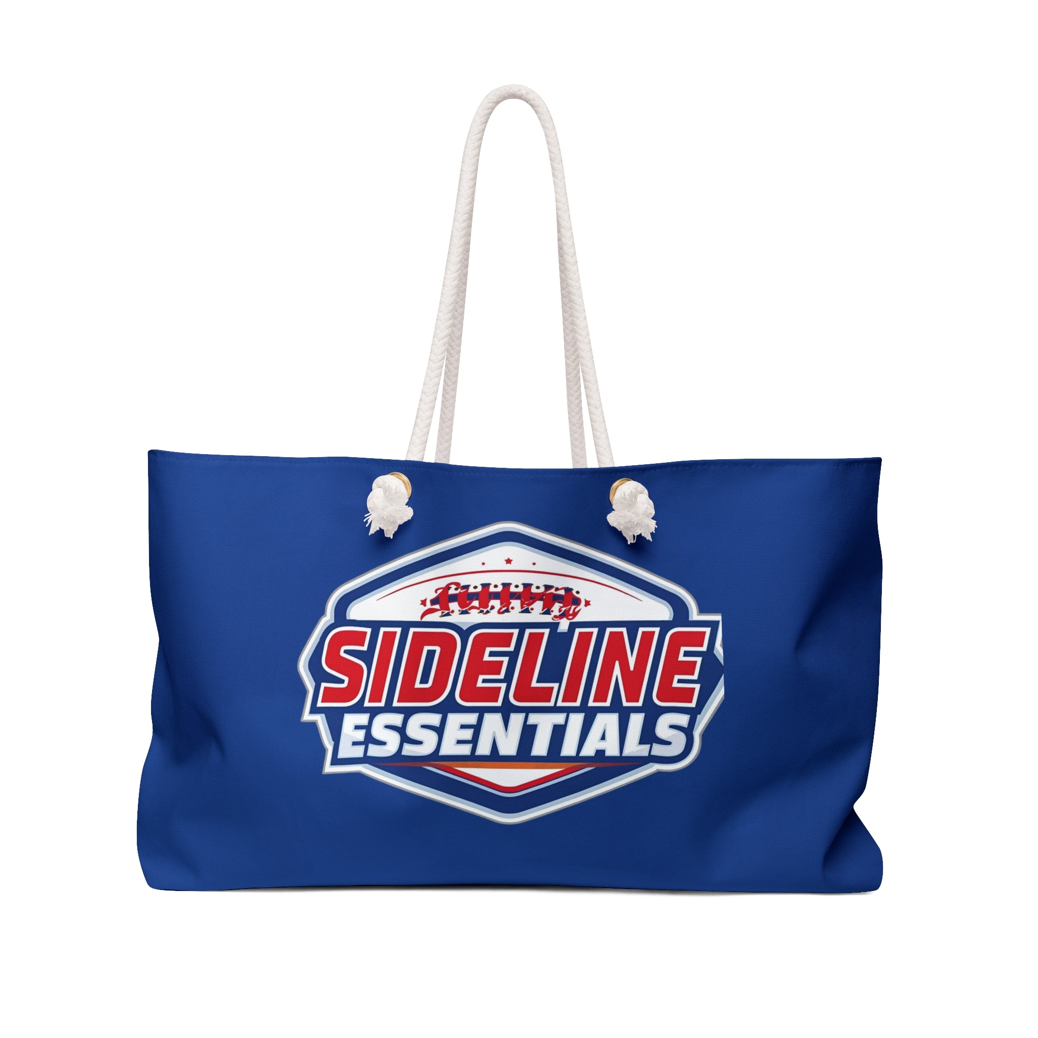 Stylish Weekender Bag for Sports Fans - Red/Blue | Perfect for Travel & Gym | Tote Bag, Travel Bag, Beach Bag, Dance Bag, Sideline Essentials