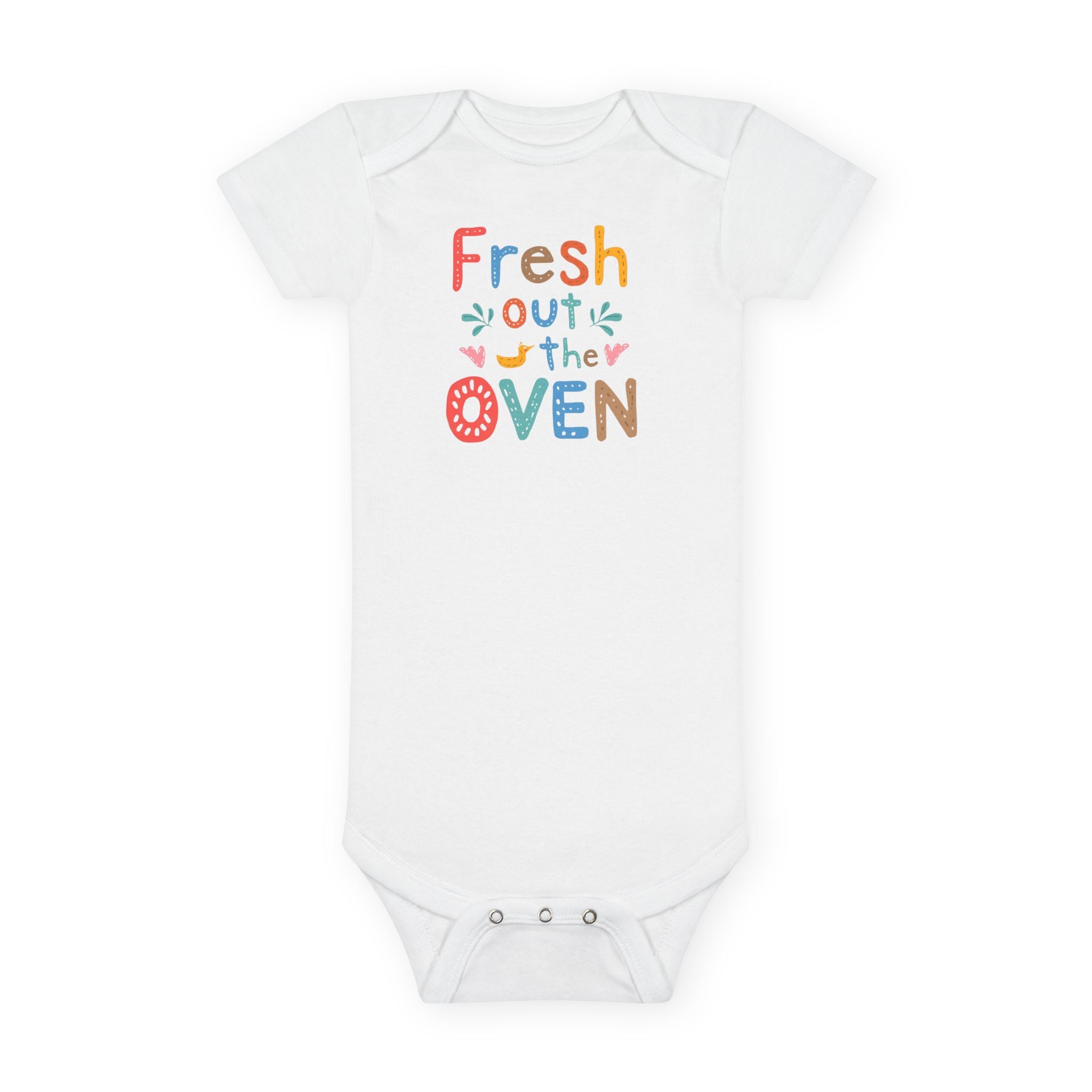 Cute Baby Onesie - Fresh Out the Oven, Newborn Gift, Baby Shower, Infant Clothes, Funny Baby Outfit