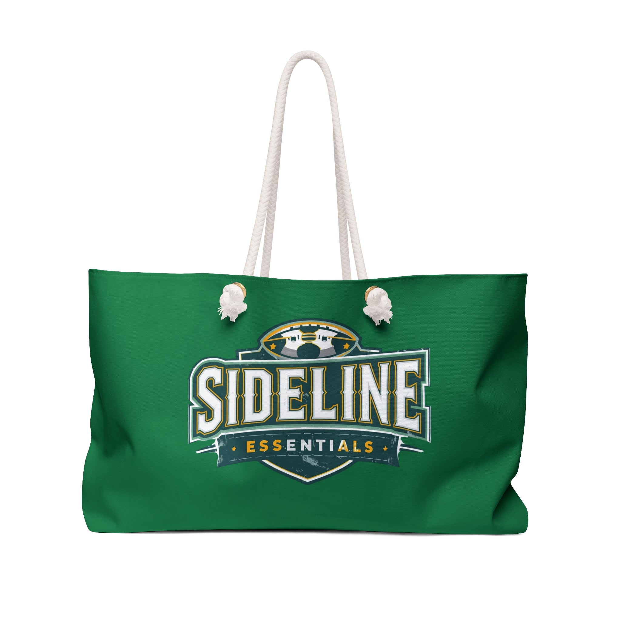 Stylish Weekender Bag for Sports Fans - Green/Gold | Perfect for Travel & Gym | Tote Bag, Travel Bag, Beach Bag, Dance Bag, Sideline Essentials