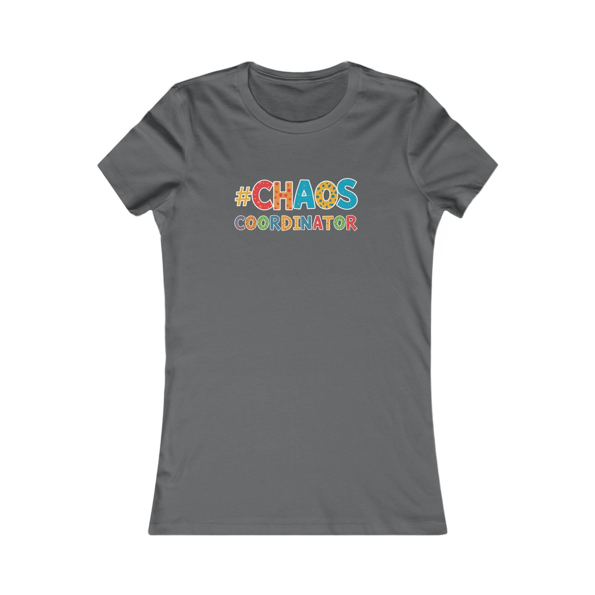 #Chaos Coordinator, Cute Graphic T-Shirt, Cozy Gift for Coffee Lovers, Relaxed Fit, Perfect for Celebrations