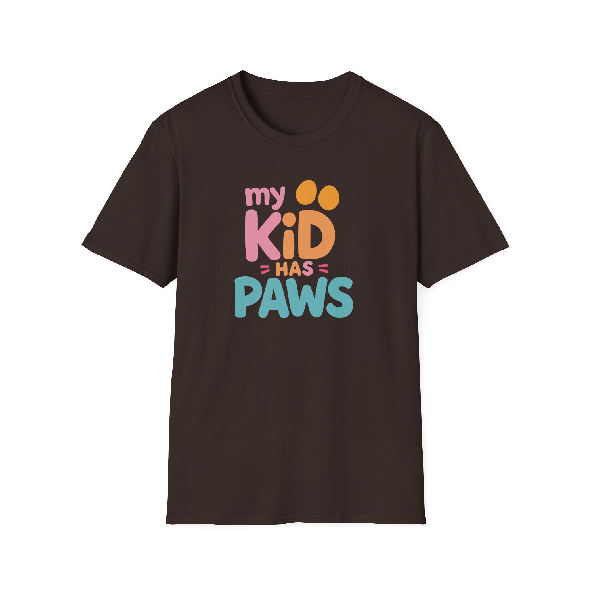 My Kid Has Paws - Pet Lover Gift, Unisex Tee, Softstyle Shirt, Animal Family Apparel, Cute Pet T-Shirt