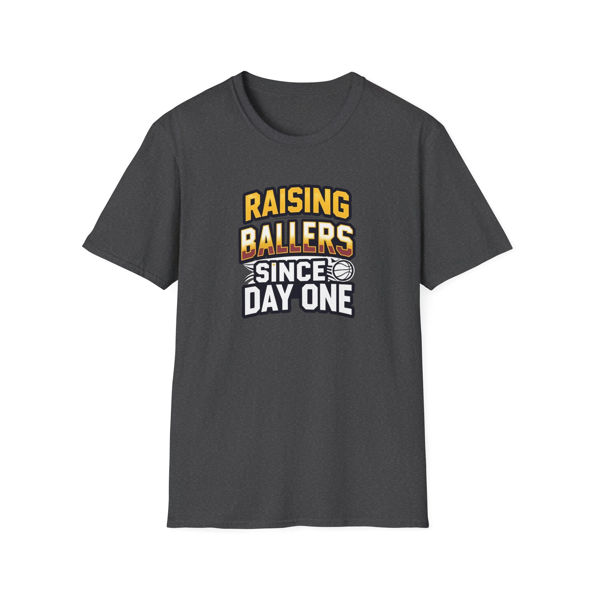 Raising Ballers Since Day One - Classic:  Unisex Softstyle T-Shirt