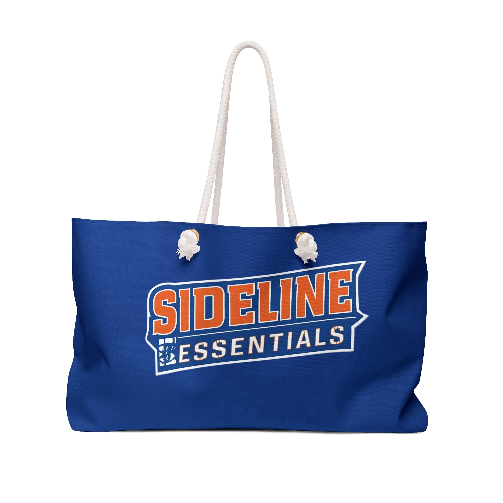 Stylish Weekender Bag for Sports Fans - Orange/Blue | Perfect for Travel & Gym | Tote Bag, Travel Bag, Beach Bag, Dance Bag, Sideline Essentials