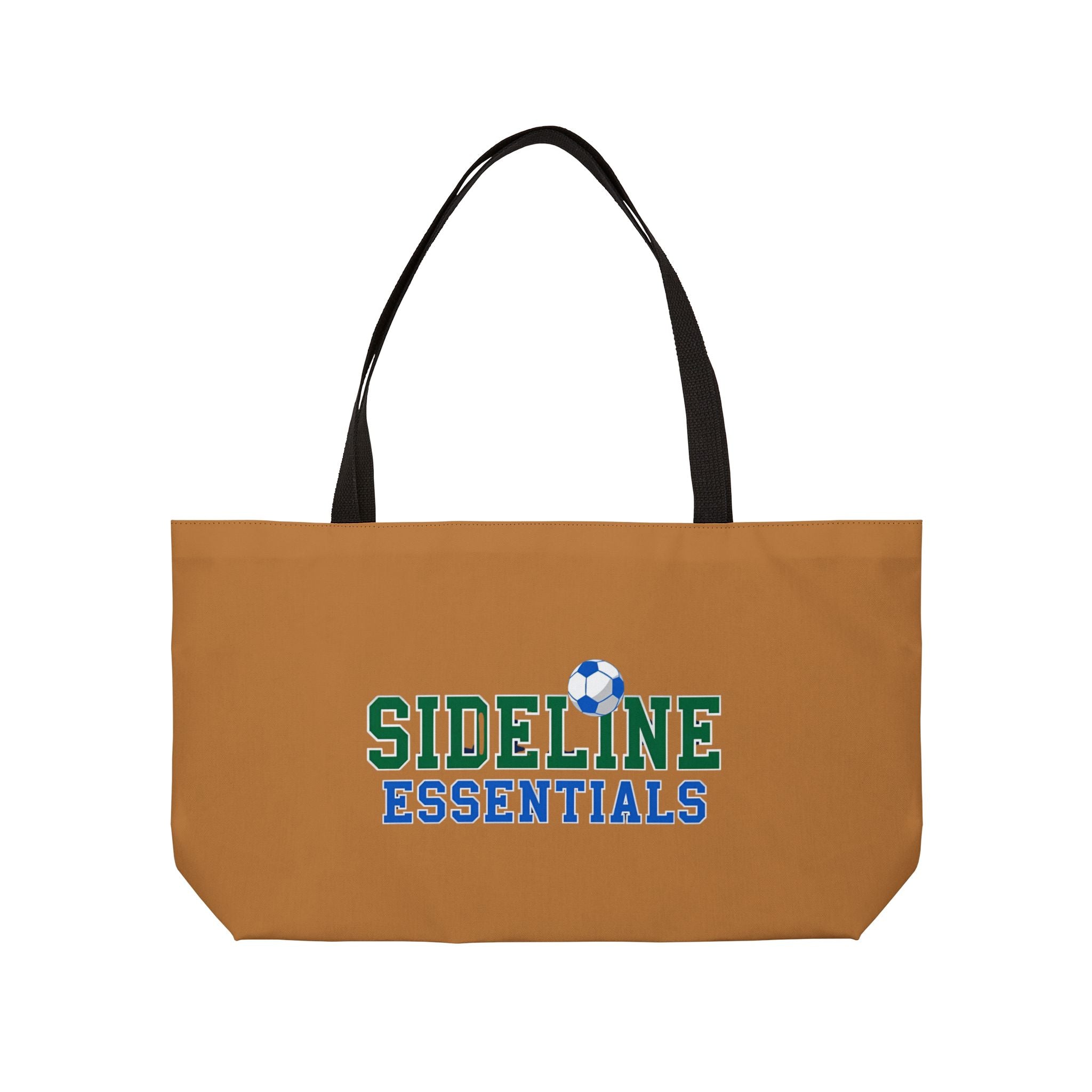 Sideline Essentials Weekender (Soccer) Tote Bag for Game Days, Sports Events, Beach Trips, Gym, Travel, Eco-Friendly Fashion