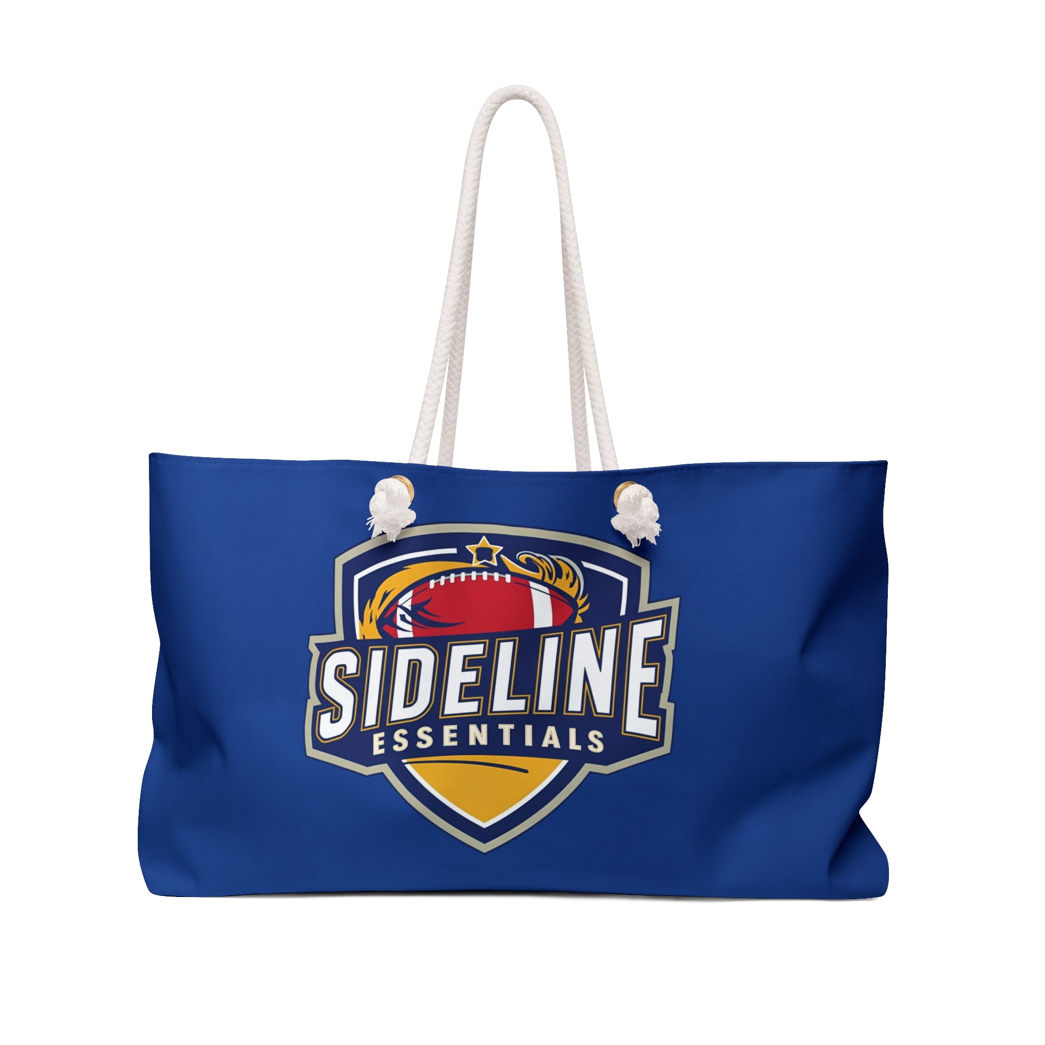 Stylish Weekender Bag for Sports Fans - Blue/Red/Gold | Perfect for Travel & Gym | Tote Bag, Travel Bag, Beach Bag, Dance Bag, Sideline Essentials