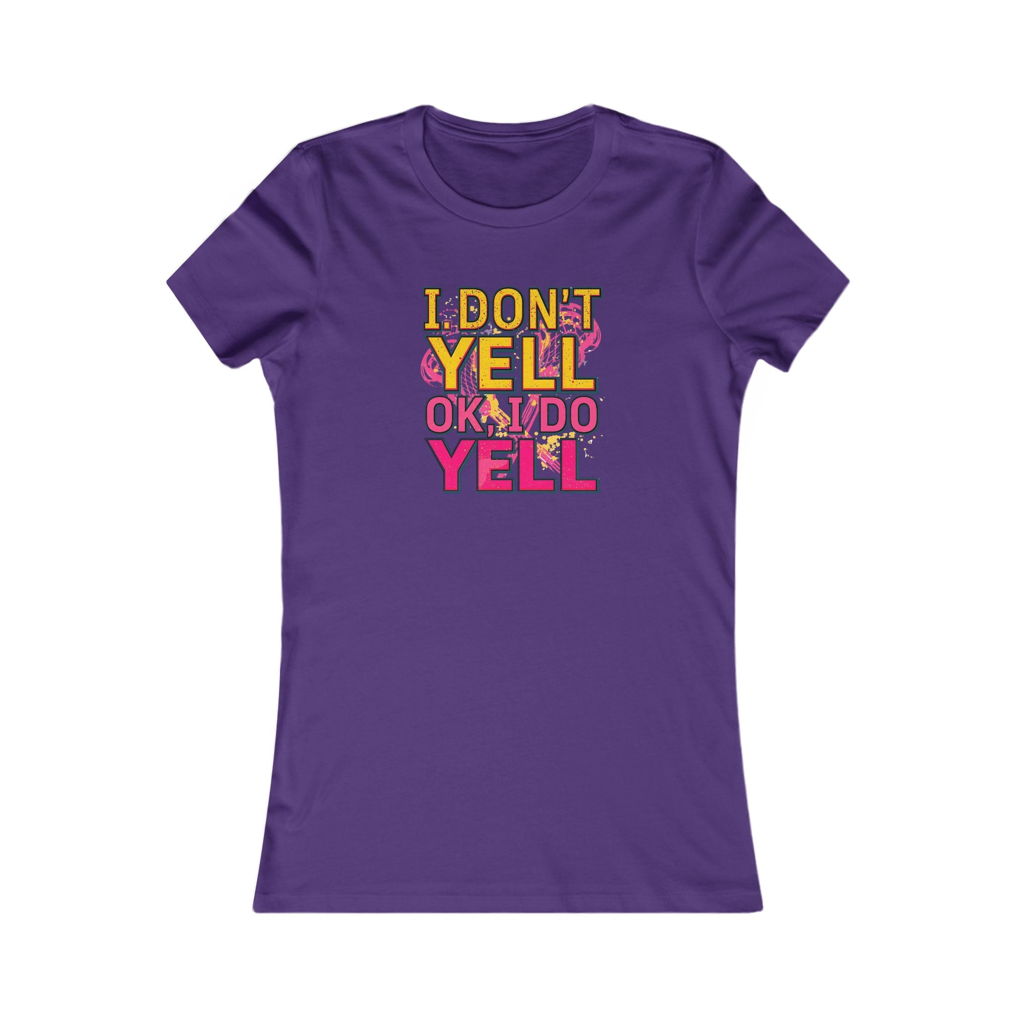 Funny Quote Women's Tee, I Don't Yell...OK I Do Yell Shirt - Lacrosse, Gift for Her, Casual Top, Humor Apparel, Cute Graphic Tee