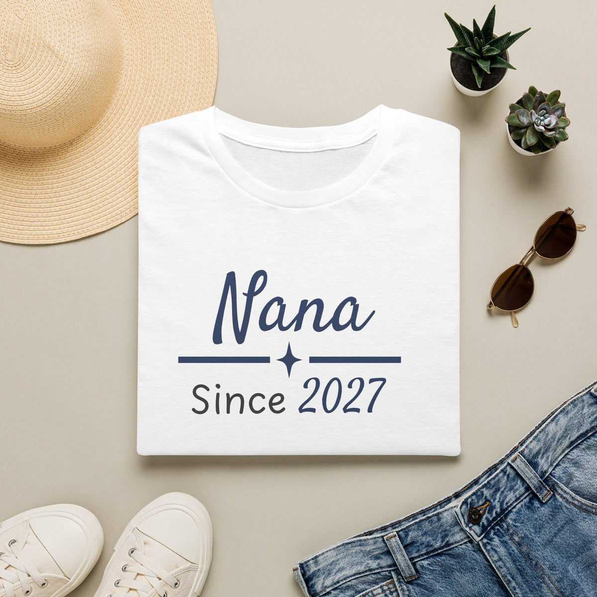 Personalized Grandparent Since T-Shirt