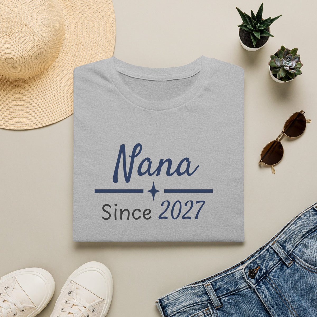 Personalized Grandparent Since T-Shirt