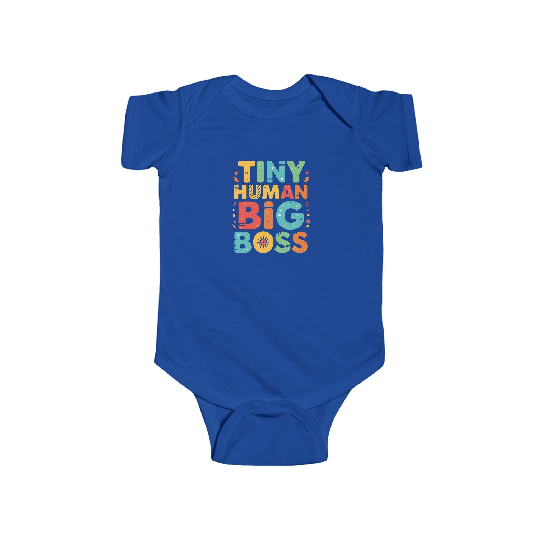 Adorable Infant Bodysuit - "Tiny Human, Big Boss" - Perfect Baby Shower Gift, Newborn Outfit, Cute Infant Apparel, Holiday Celebrations, [...]
