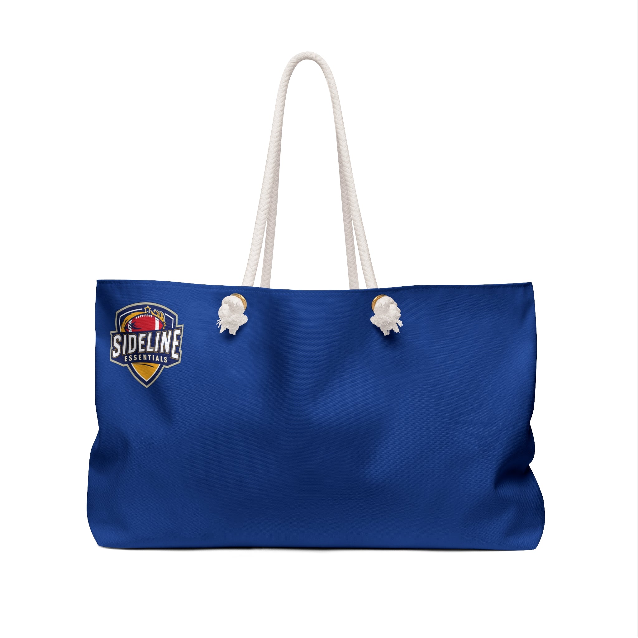 Stylish Weekender Bag for Sports Fans - Blue/Red/Gold | Perfect for Travel & Gym | Tote Bag, Travel Bag, Beach Bag, Dance Bag, Sideline Essentials