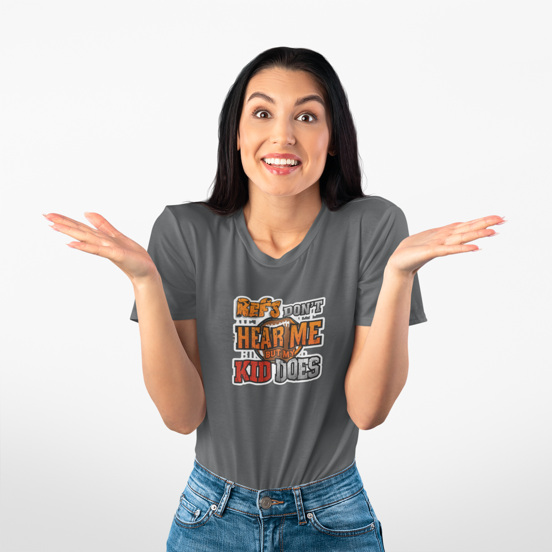 Referee Humor Women's Tee (Football) - Perfect Gift for Sports Moms, Casual Wear, Game Day Outfit, Birthday Present, Fun Sports Shirt