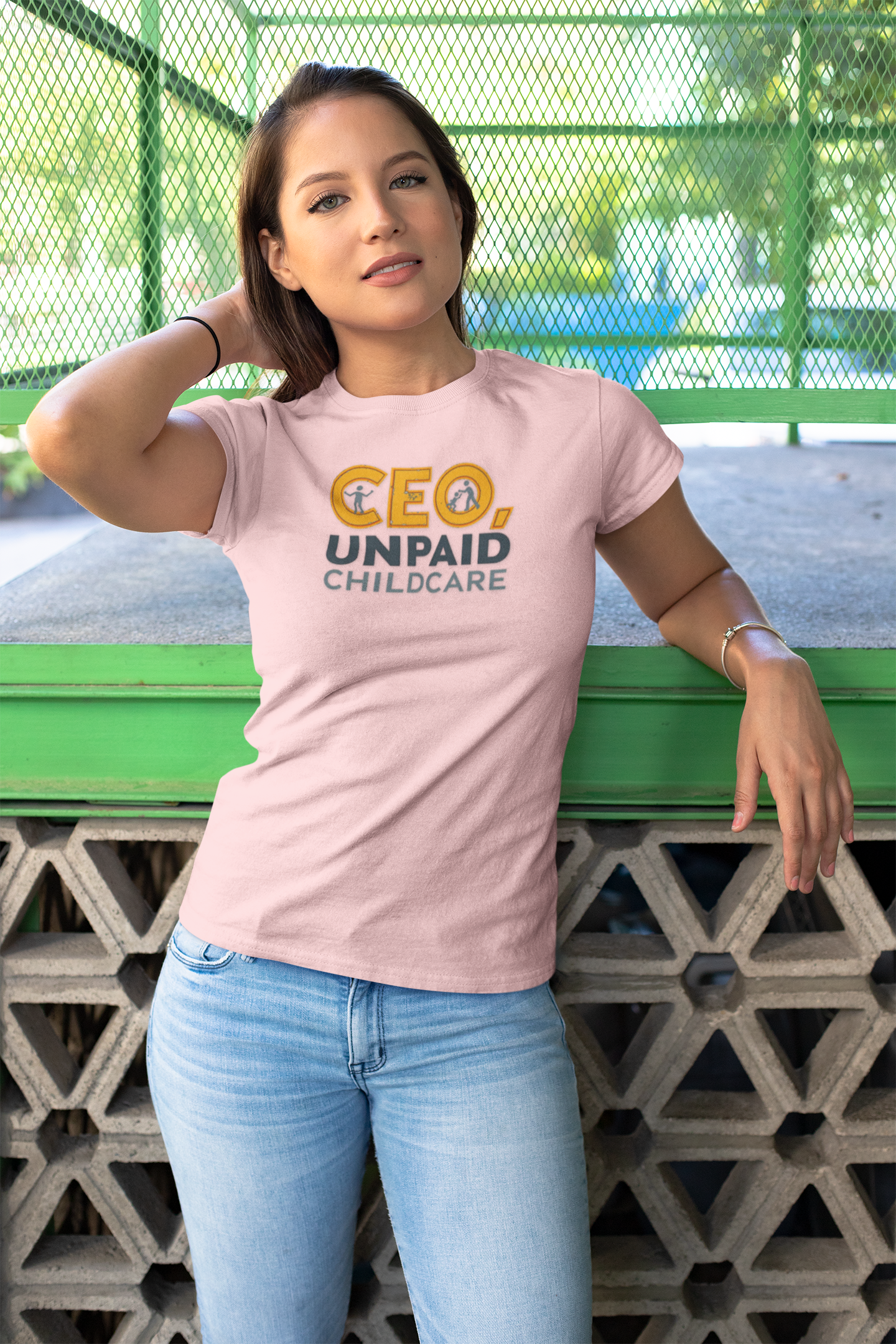 CEO Unpaid Childcare Women's Tee, Women’s Empowerment Shirt (Dark), Funny Mom Shirt, Gift for Moms, Parenting Humor Tee