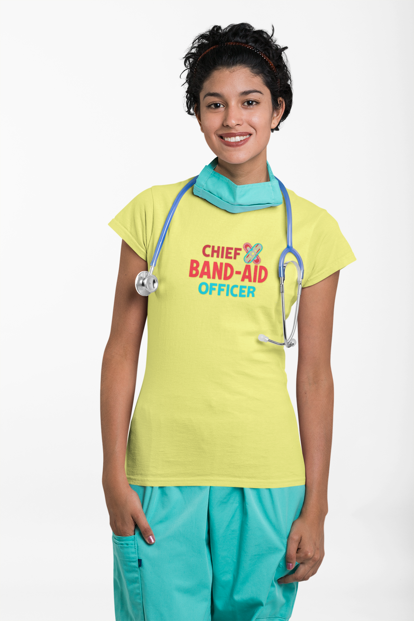 Chief Band-Aid Officer Tee - Fun Shirt for Moms but also for Nurses, Healthcare Workers, Gift for Medical Professionals, Cute Celebration Top, Custom T-Shirt