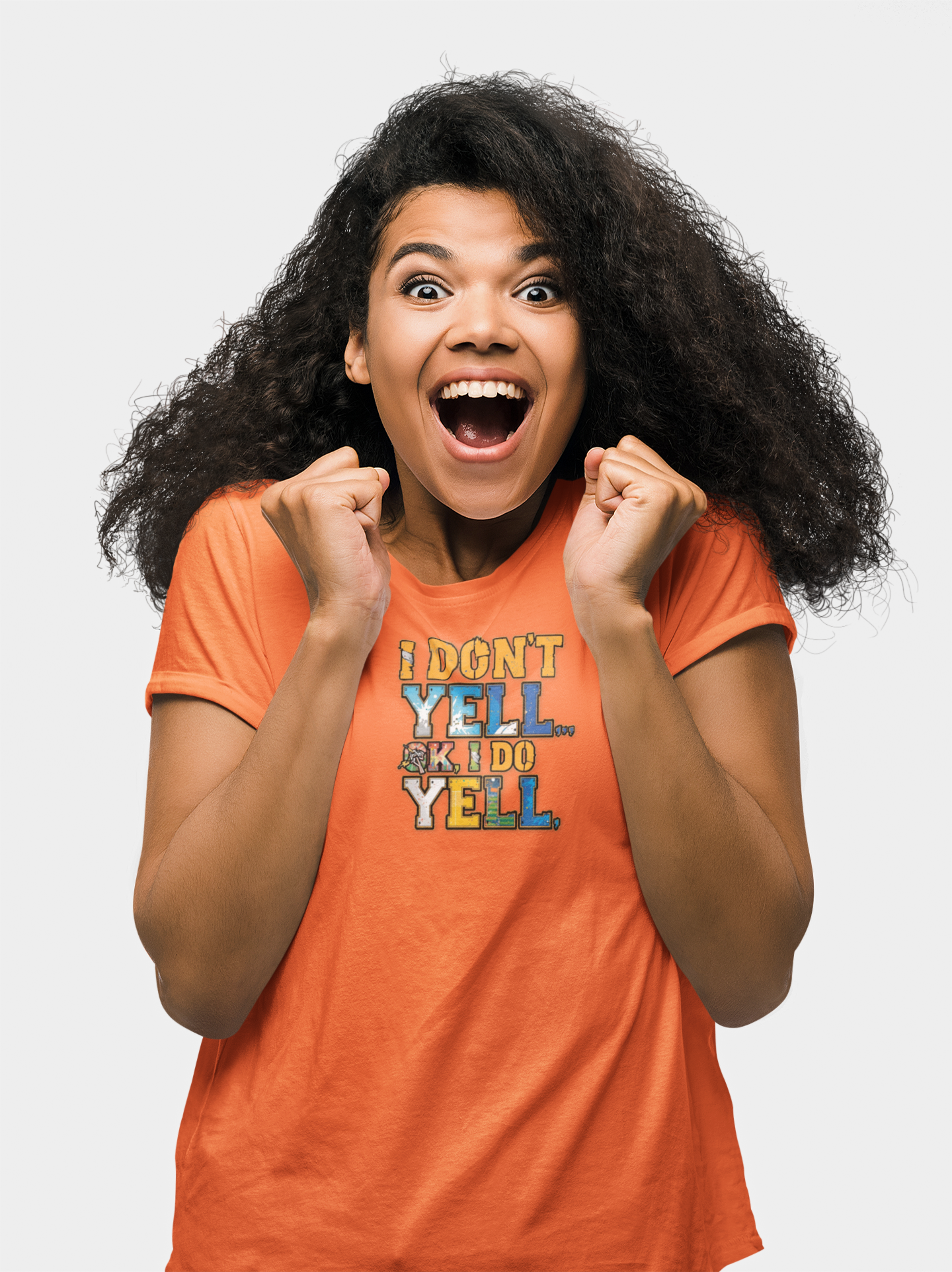 Funny Quote Women's Tee, I Don't Yell...OK I Do Yell Shirt - Multi-sport, Gift for Her, Casual Top, Humor Apparel, Cute Graphic Tee