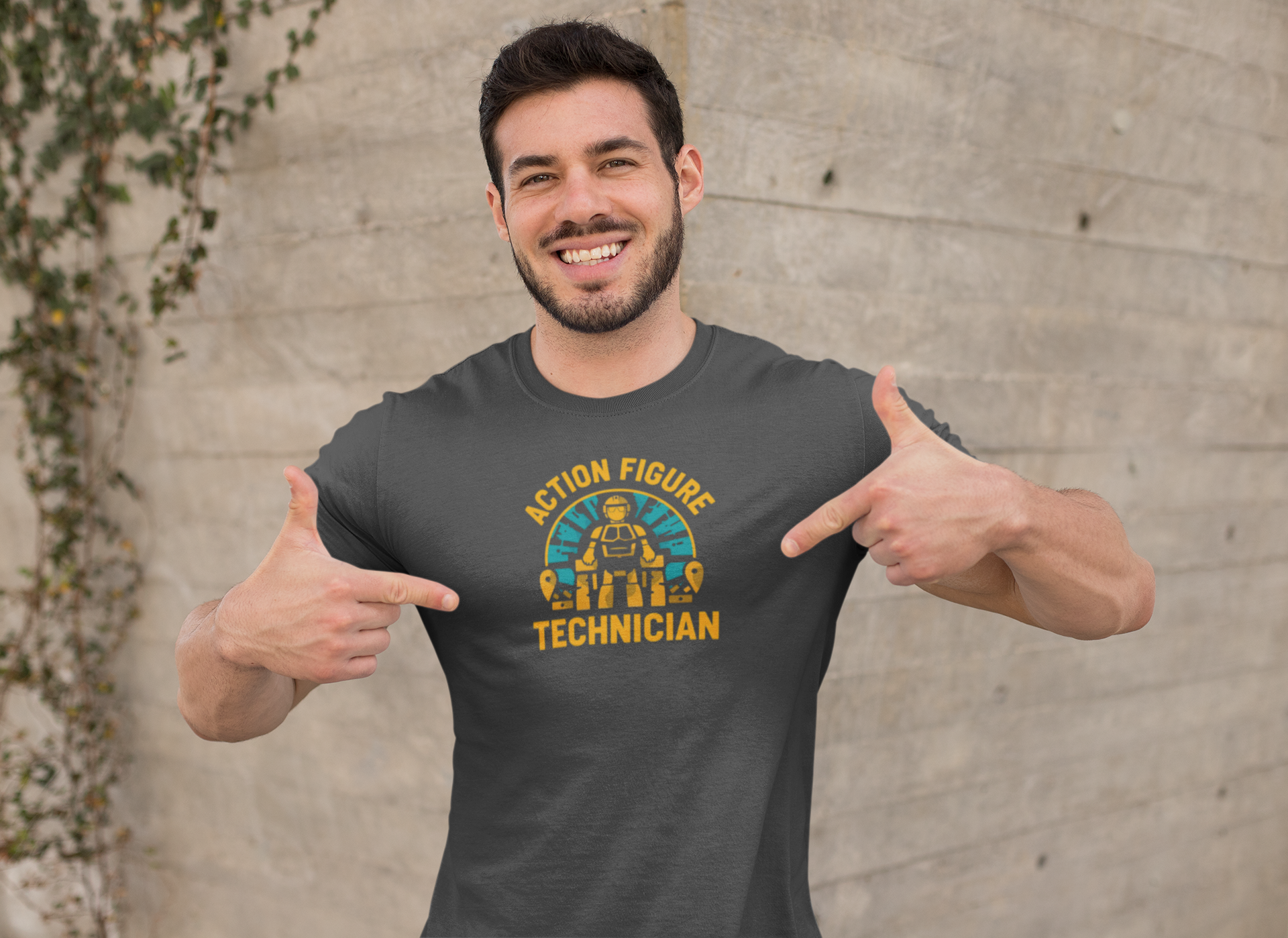 Action Figure Technician T-Shirt (Fun), Gift for Dads, Fun Family Shirt, Unisex Tee, Playful Dad Shirt