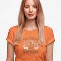 Women's Coffee and Snuggles Tee, Cute Graphic T-Shirt, Cozy Gift for Coffee Lovers, Relaxed Fit, Perfect for Celebrations