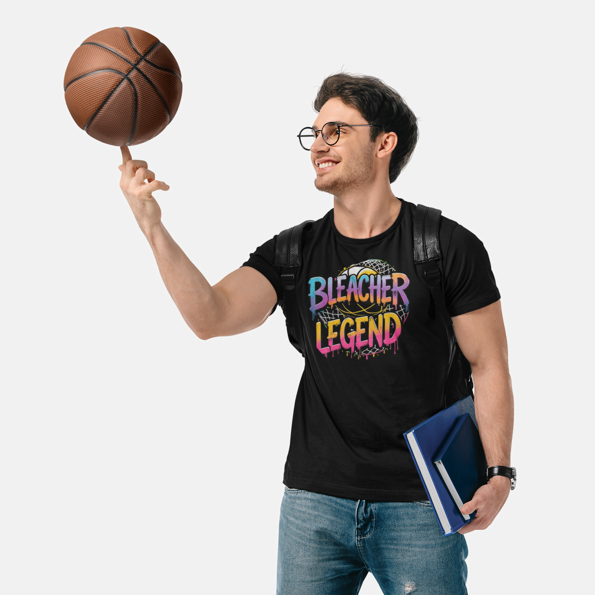 Bleacher Legend - Basketball Grafitti:  Unisex Softstyle T-Shirt