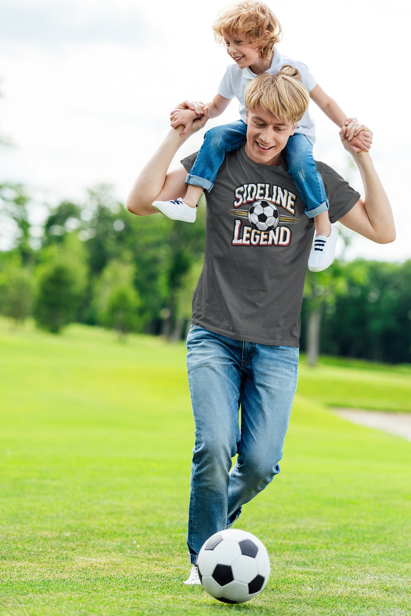 Sideline Legend - Soccer:  Unisex Softstyle T-Shirt
