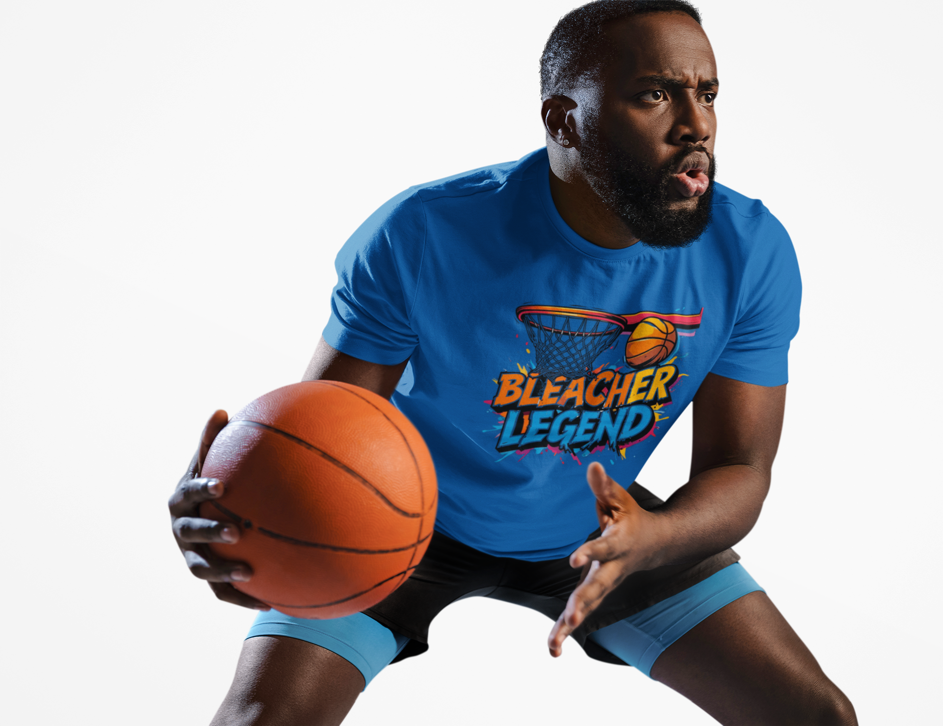 Bleacher Legend - Basketball Artsy:  Unisex Softstyle T-Shirt