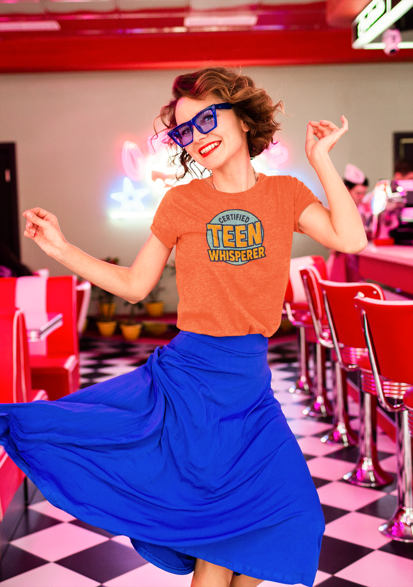 Certified Teen Whisperer Women's Tee (Gold Approved) — Fun Birthday Tee for Moms & Coaches