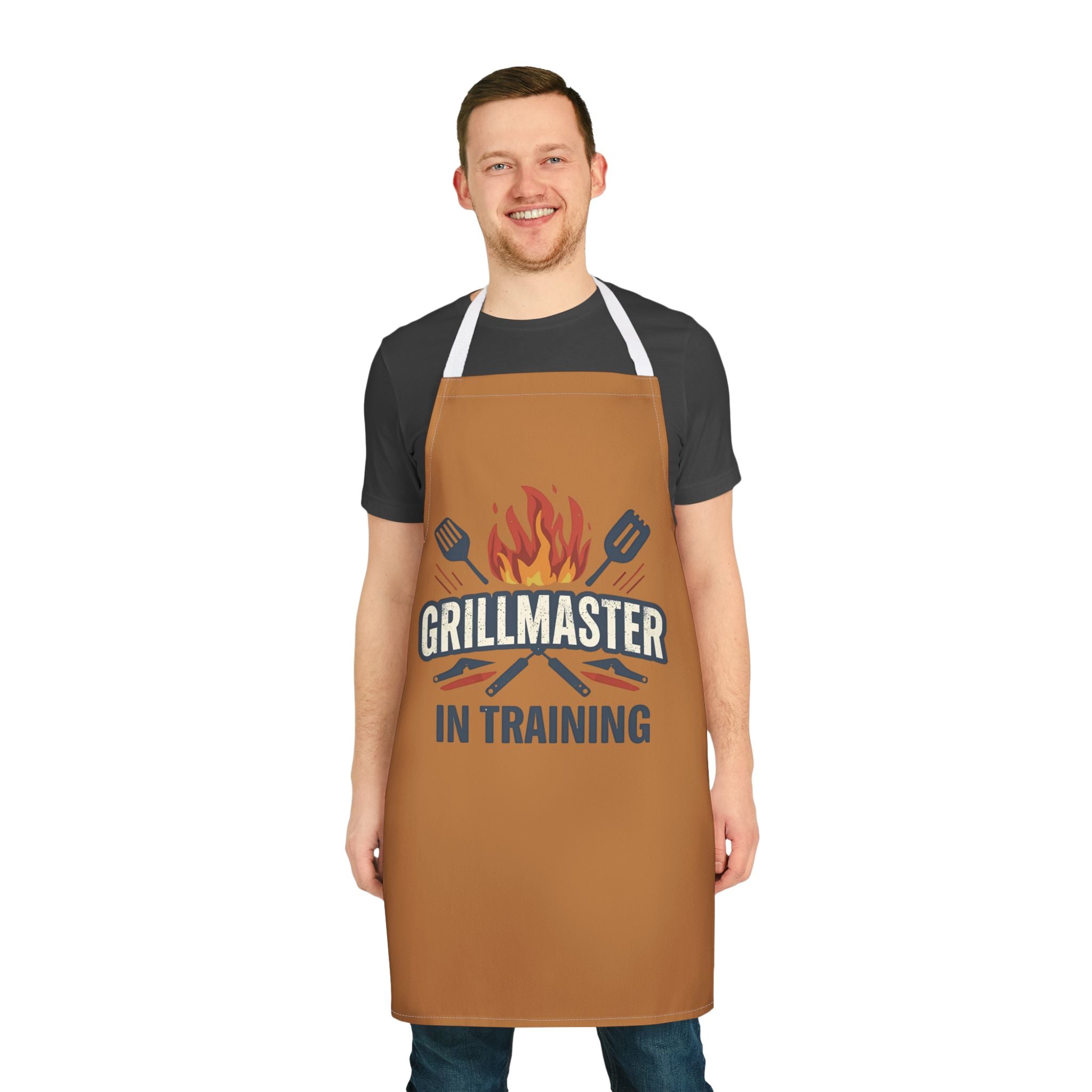 Grillmaster Apron - Fire, BBQ Gift, Chef Gear, Cooking Apron, Funny Cooking, Grill Gift, Kitchenwear for Him