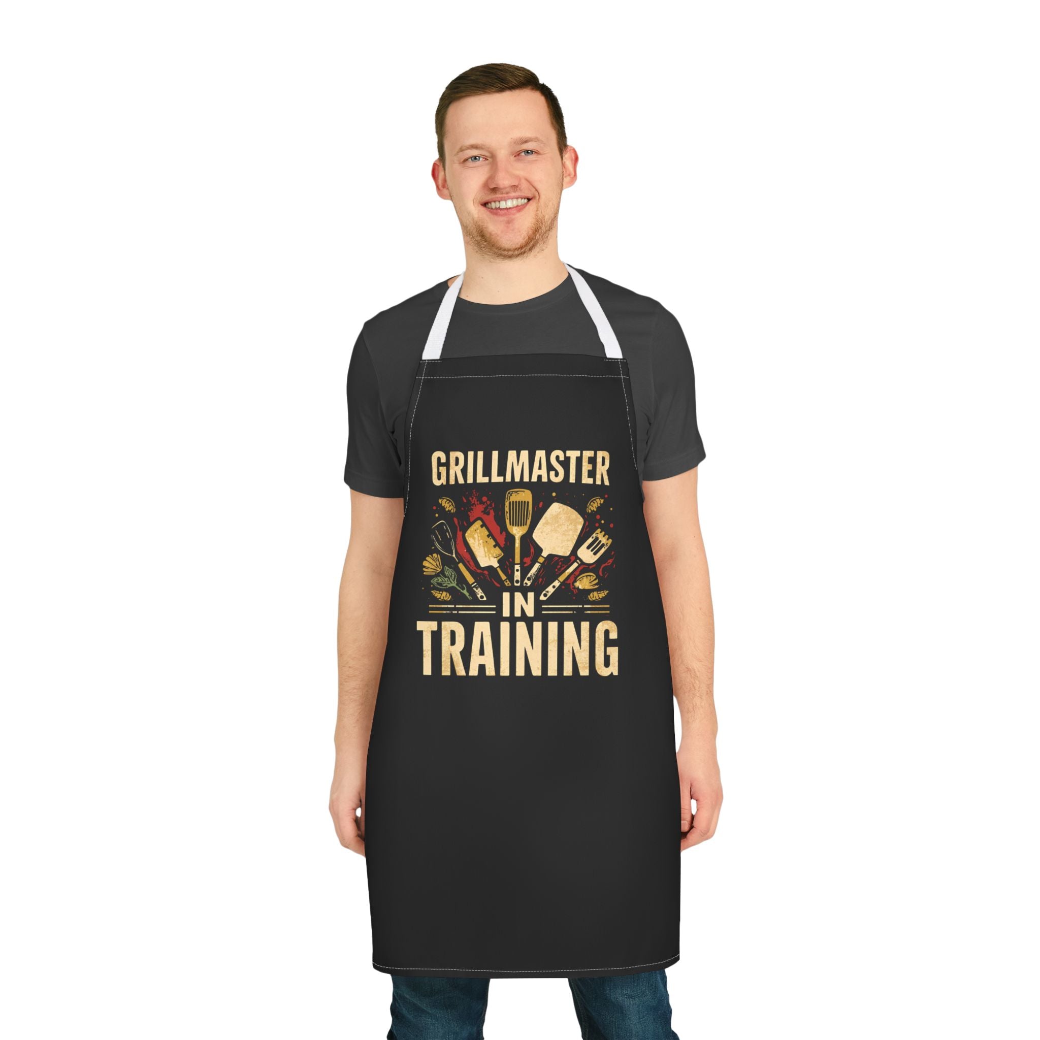 Grillmaster Apron, BBQ Gift, Chef Gear, Cooking Apron, Funny Cooking, Grill Gift, Kitchenwear for Him