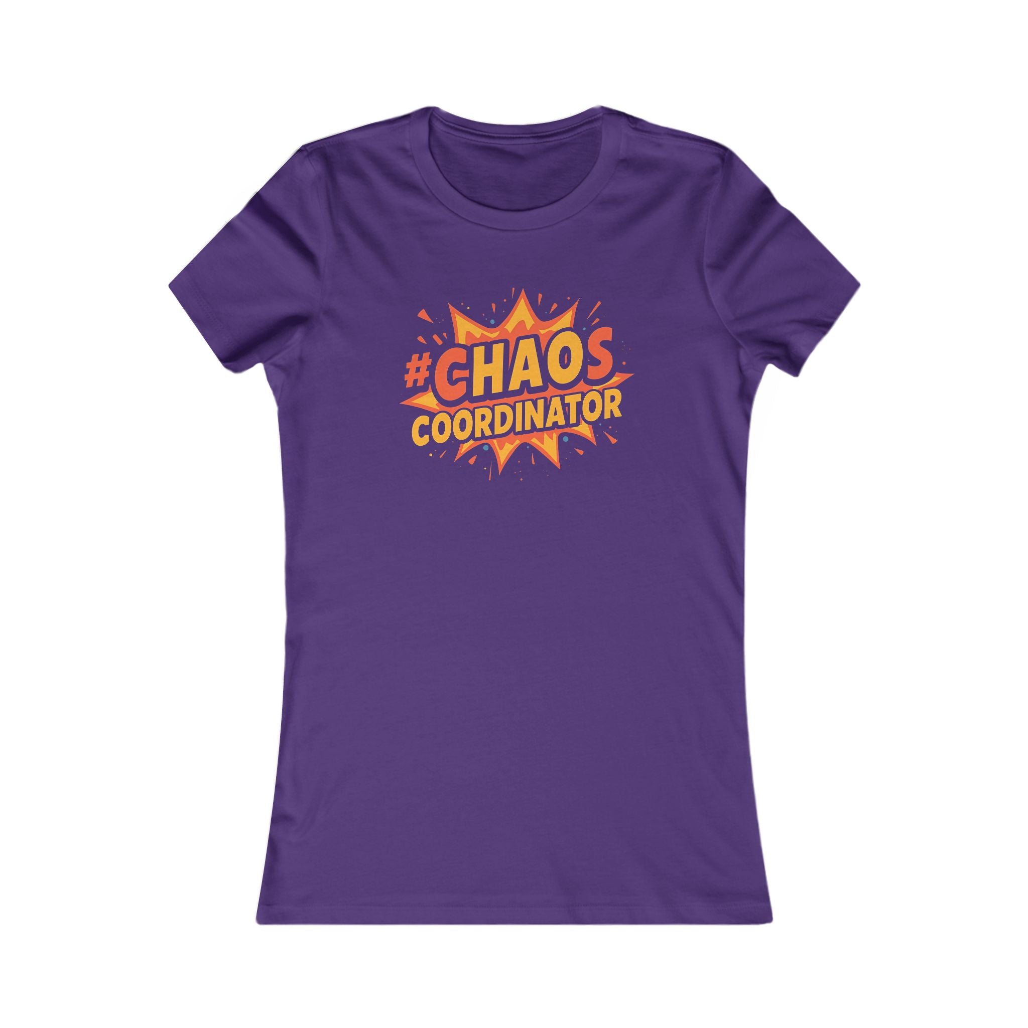 #Chaos Coordinator (Hero), Cute Graphic T-Shirt, Cozy Gift for Coffee Lovers, Relaxed Fit, Perfect for Celebrations