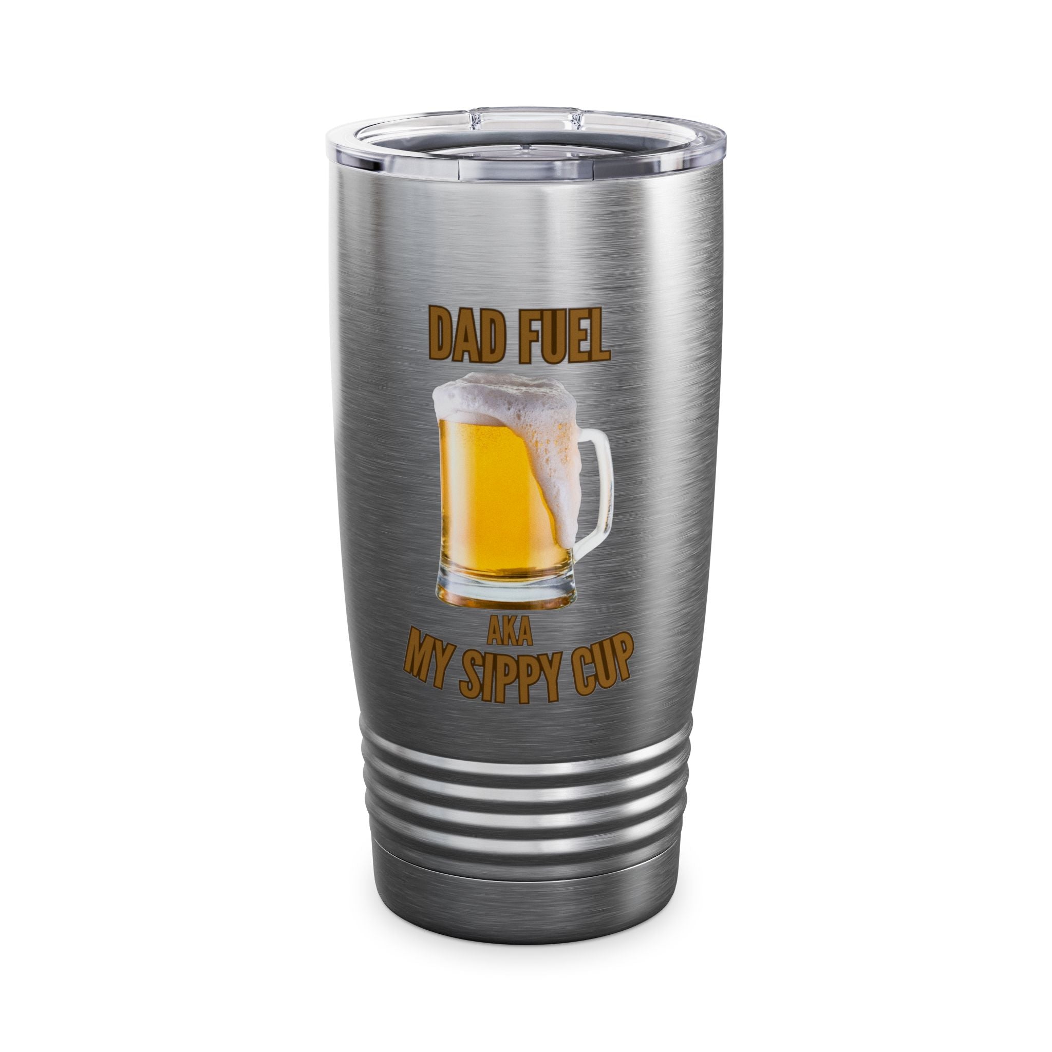 Official Dad Fuel Tumbler, 20oz - Beer Version | Travel Mug for Dad, Gift for New Dads, Father's Day