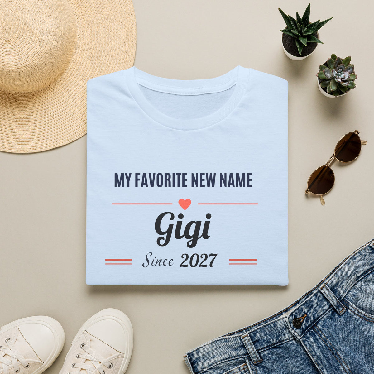 My Favorite New Name — Personalized Grandparent T-Shirt