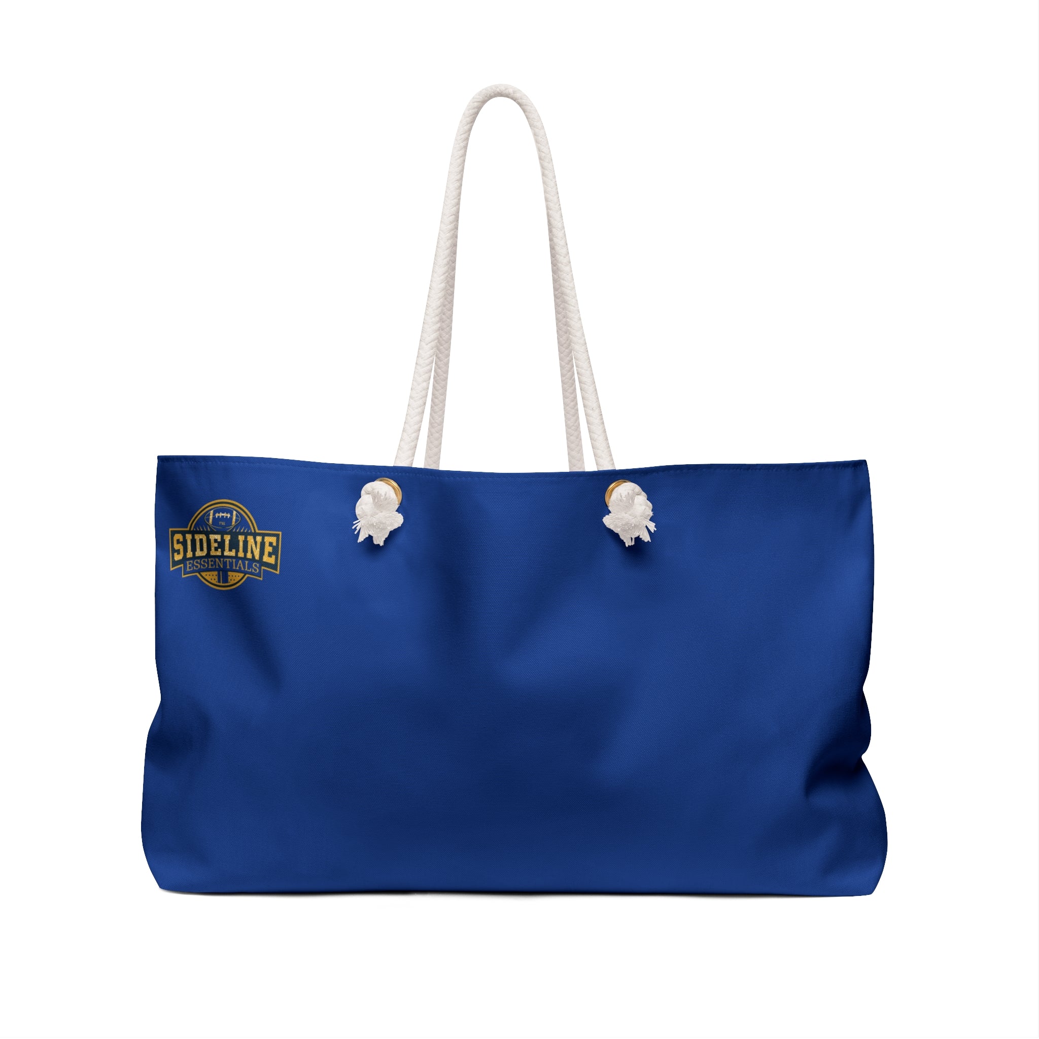 Stylish Weekender Bag for Sports Fans - Blue/Gold | Perfect for Travel & Gym | Tote Bag, Travel Bag, Beach Bag, Dance Bag, Sideline Essentials