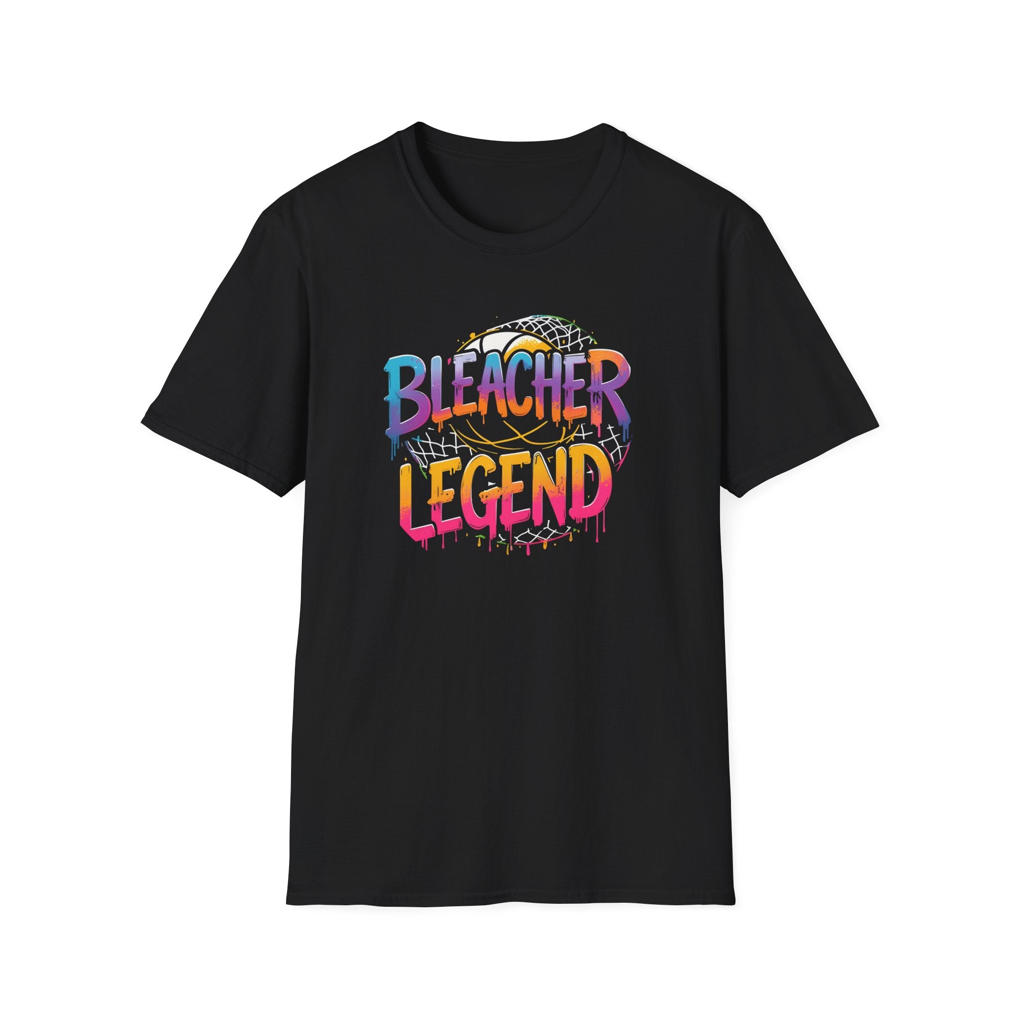 Bleacher Legend - Basketball Grafitti:  Unisex Softstyle T-Shirt