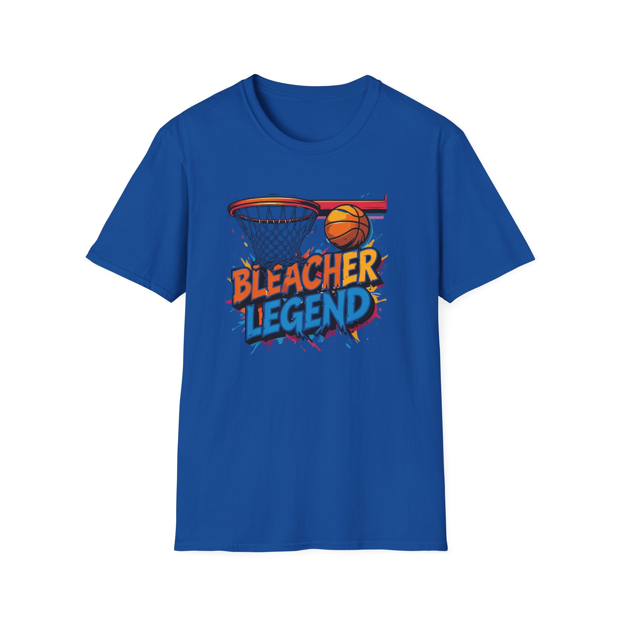 Bleacher Legend - Basketball Artsy:  Unisex Softstyle T-Shirt