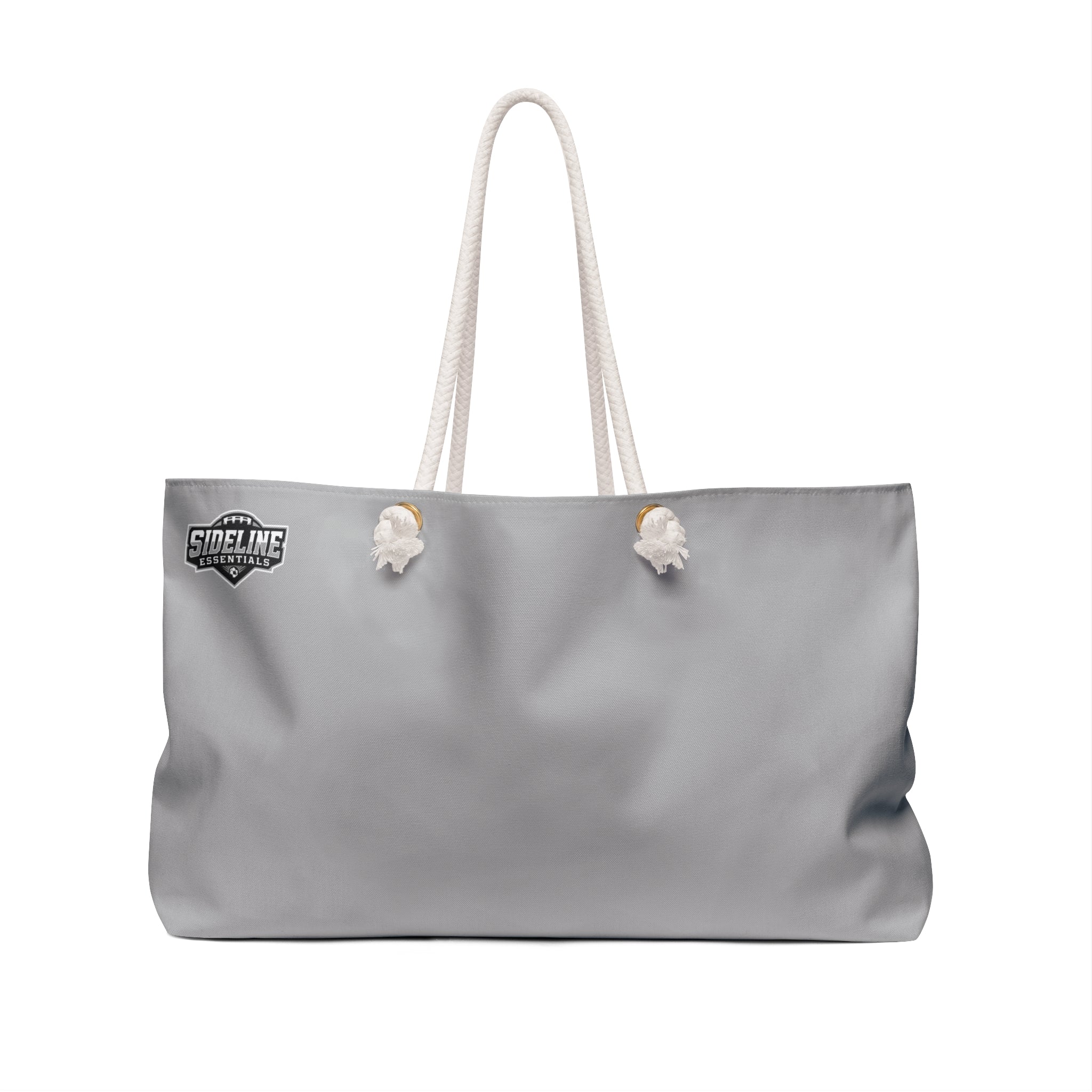 Stylish Weekender Bag for Sports Fans - Gray/Silver/Black | Perfect for Travel & Gym | Tote Bag, Travel Bag, Beach Bag, Dance Bag, Sideline Essentials