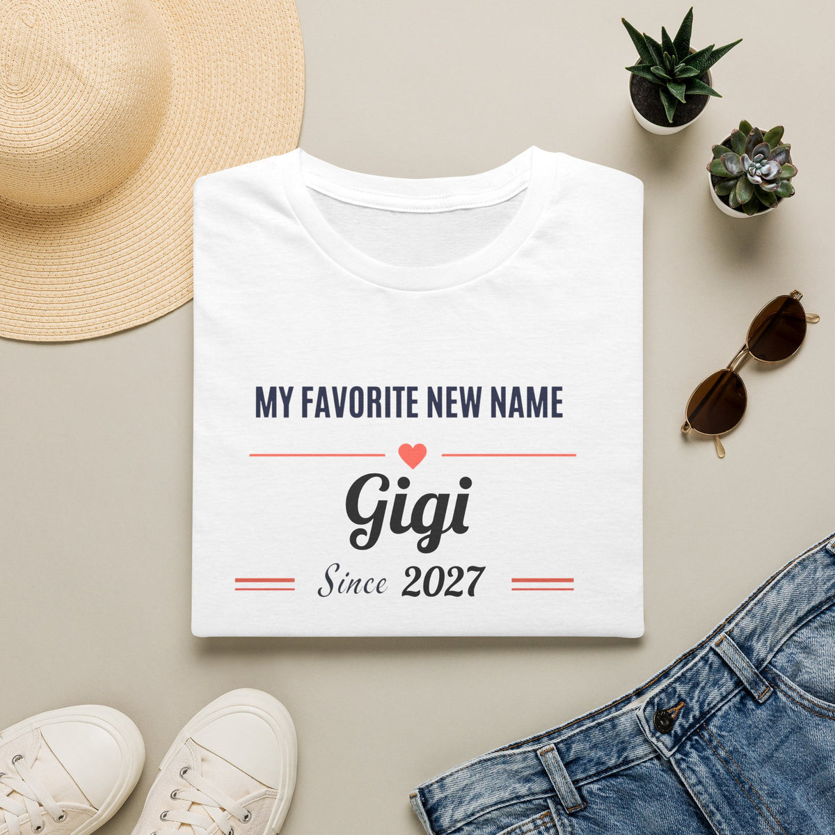 My Favorite New Name — Personalized Grandparent T-Shirt